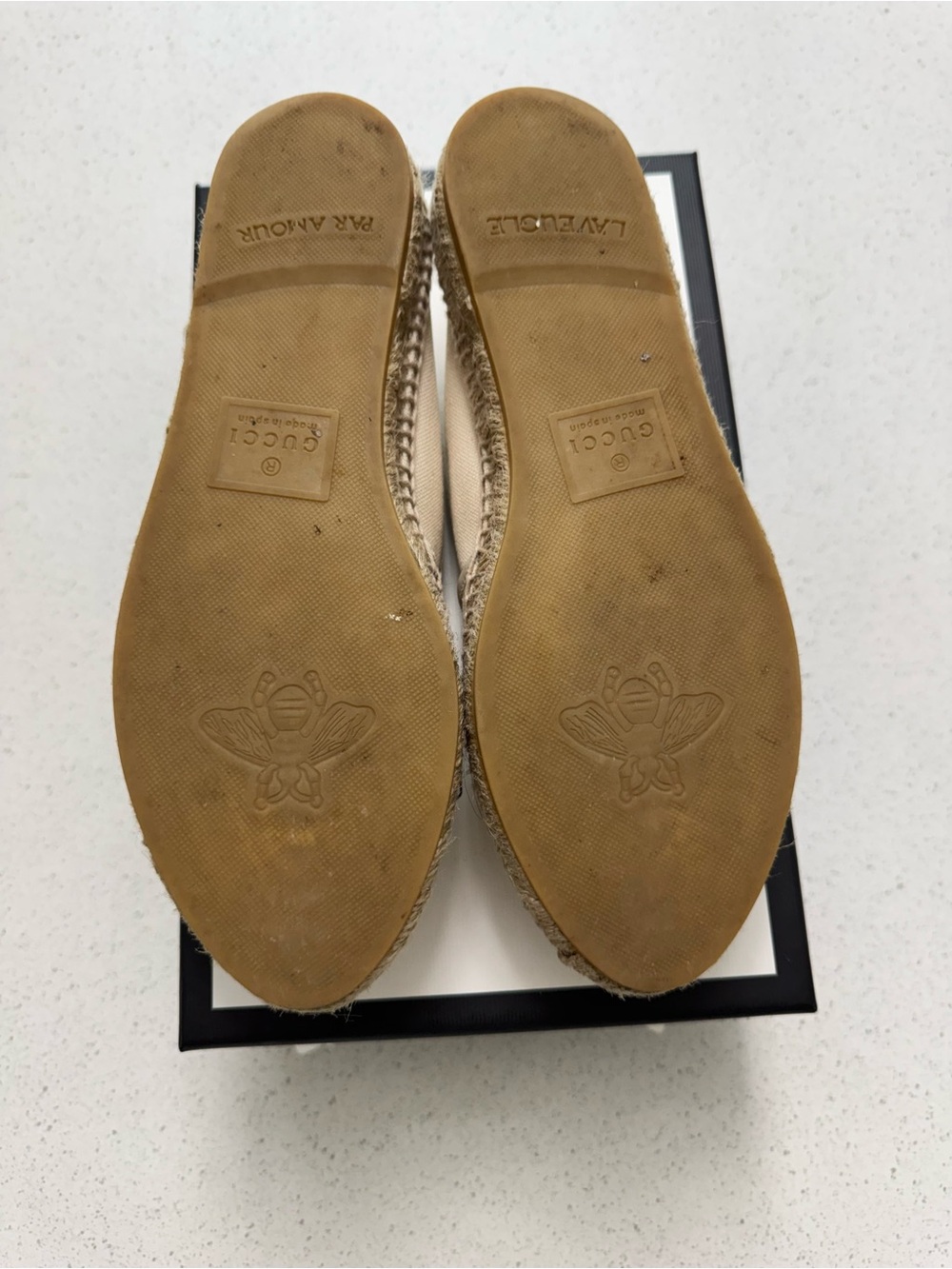 Gucci Beige Canvas Slip-On Espadrilles - Picture 4 of 6